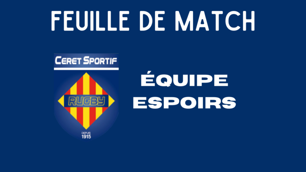 J13 : Espoirs Fédéraux – Céret Sportif v RC Nîmes